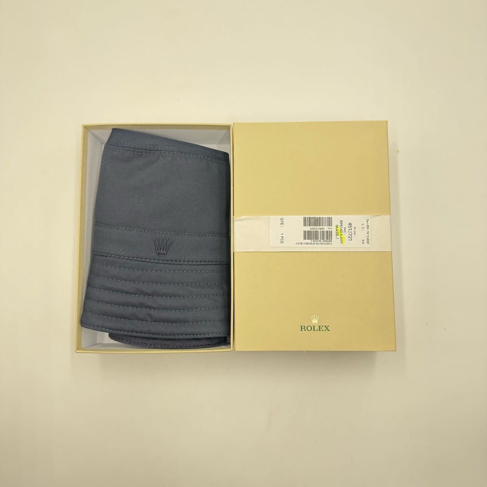 Rolex Navy Blue Bucket Hat